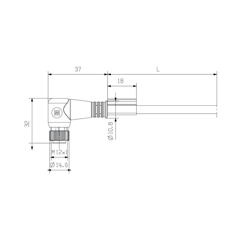 Круглые соед. разъемы|Прово SAIL-M12GM12W-4-2L5.0U 1906410500