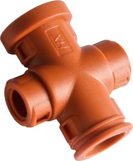 Фитинг двухкомп.XPH1208 нейлон 6 d12мм d8мм оранж. (уп.1000шт) ABB 7TCA298010R1231