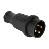 Вилка прямая 32А 380В 3P+PE IP44 каучук PROxima EKF RPS-021-32-380-44