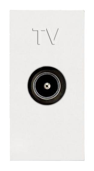 Механизм розетки TV 1-м Zenit простой бел. ABB 2CLA215070N1101