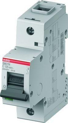 Выключатель автоматический модульный 1п C 125А 20кА S801N C125 ABB 2CCS891001R0844