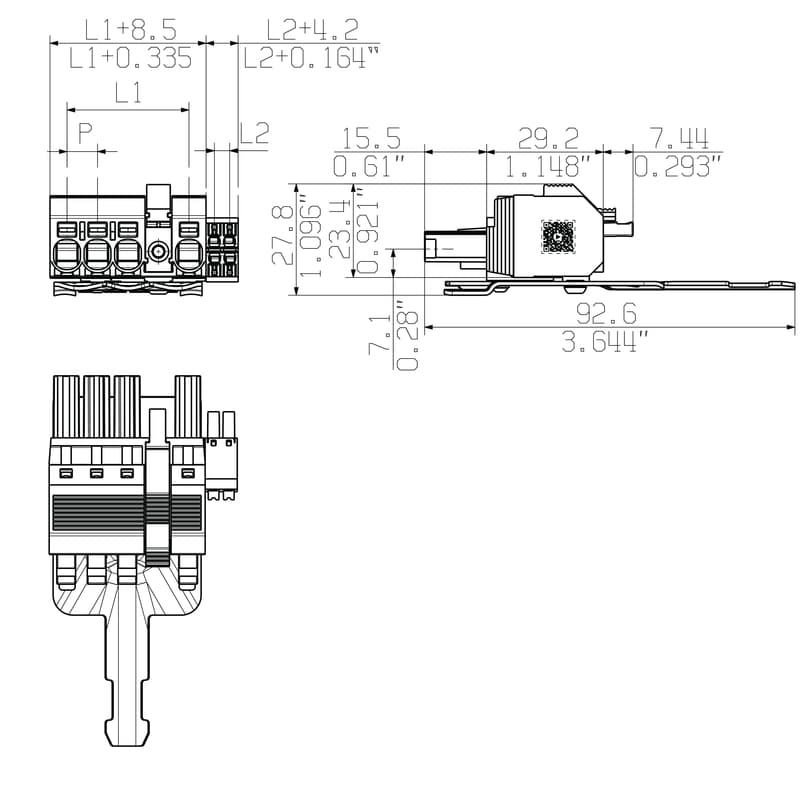 Штекерный соединитель печат BVF 7.62HP/04/180MSF4 BCF/04 SN BK BX SO 2506320000