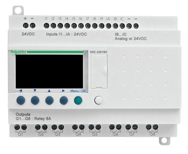 Реле компакт zelio logic 20ВХ/вых 240В SchE SR2A201FU