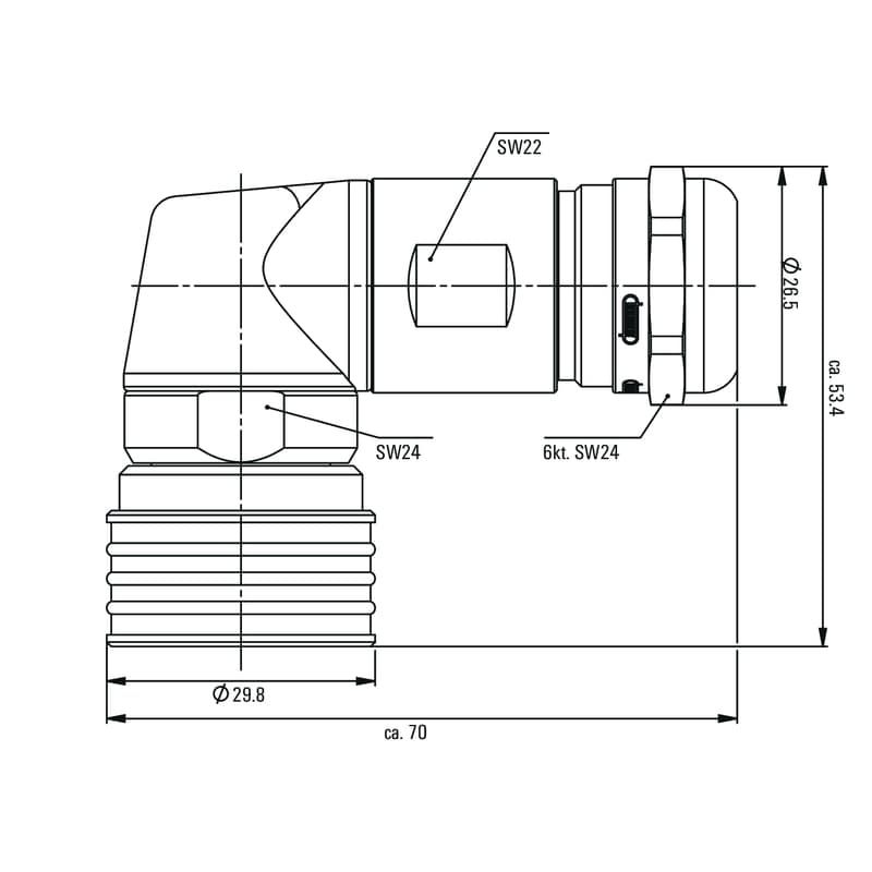 Круглые соед. разъемы|Прово SAI-M23PP-GSW-11/17 2467770000