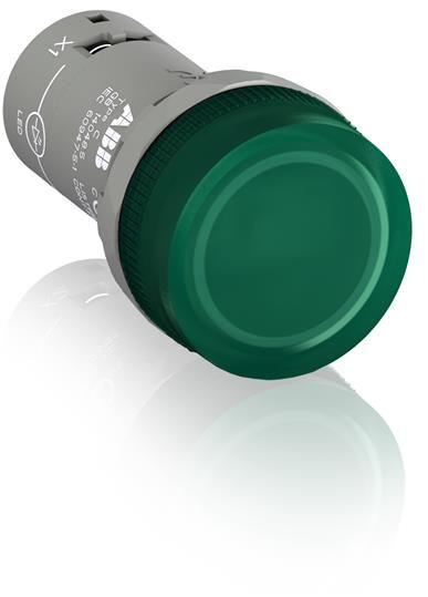 Лампа CL2-515G со встроен. светодиодом 110-130В DC зел. ABB 1SFA619403R5152