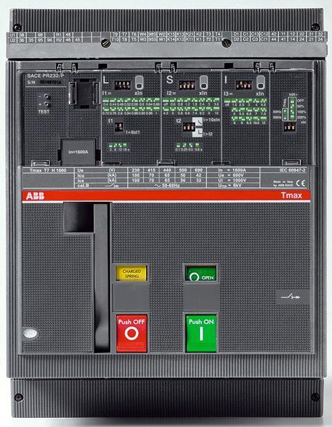 Выключатель авт. для защиты эл. двиг. 3п T7V 1250 PR231/P I In=1250А 3p F F M ABB 1SDA062977R1