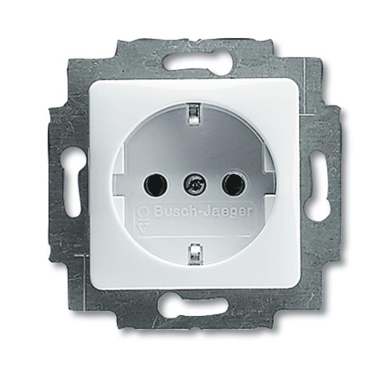 Розетка Schuko 16А 250В альп. бел. ABB 2CKA002011A2829
