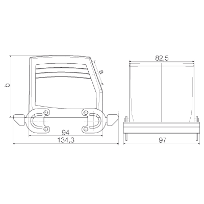 Корпус HDC 32B TSBO 1M32G 1788410000