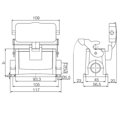 Корпус HDC 40D SDLU 1M25G 1903070000