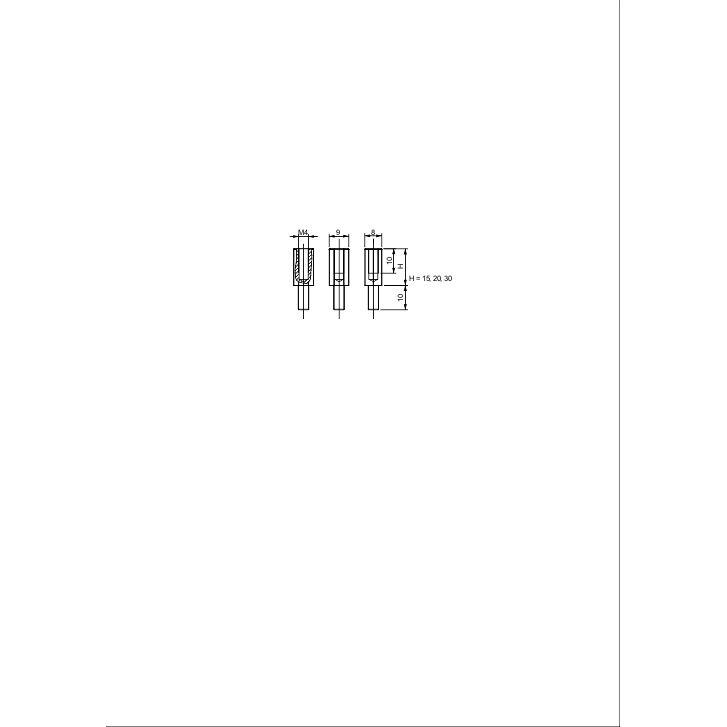 Проставка M4 15мм (уп.4шт) SchE NSYAMFEP154TB