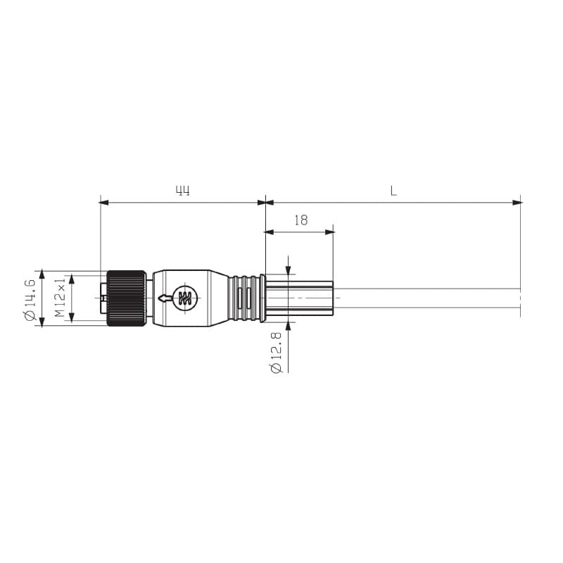 Шинный кабель FBCEX PA M12 M-FM 5M 1785130500