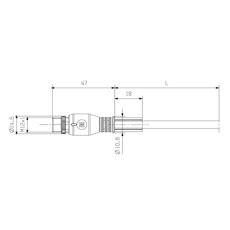 Круглые соед. разъемы|Прово SAIL-M12GM12W-4-2L5.0U 1906410500