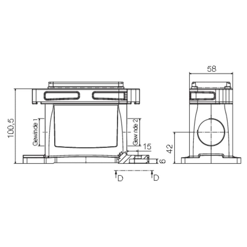 Профильное уплотнение HDC IP68 10B SS 1M32 1081280000