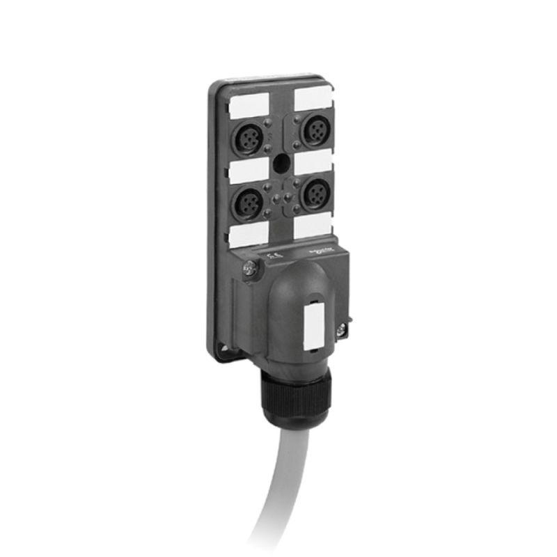 Коробка ADVANTYS TELEFAST ABE9 4 канала М12 IP67 Advantys ABE9 SchE ABE9C1241L05