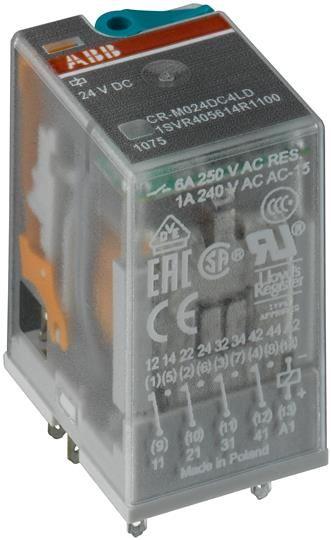 Реле CR-M125DC4 125B DC 4ПК(6A) ABB 1SVR405613R8200