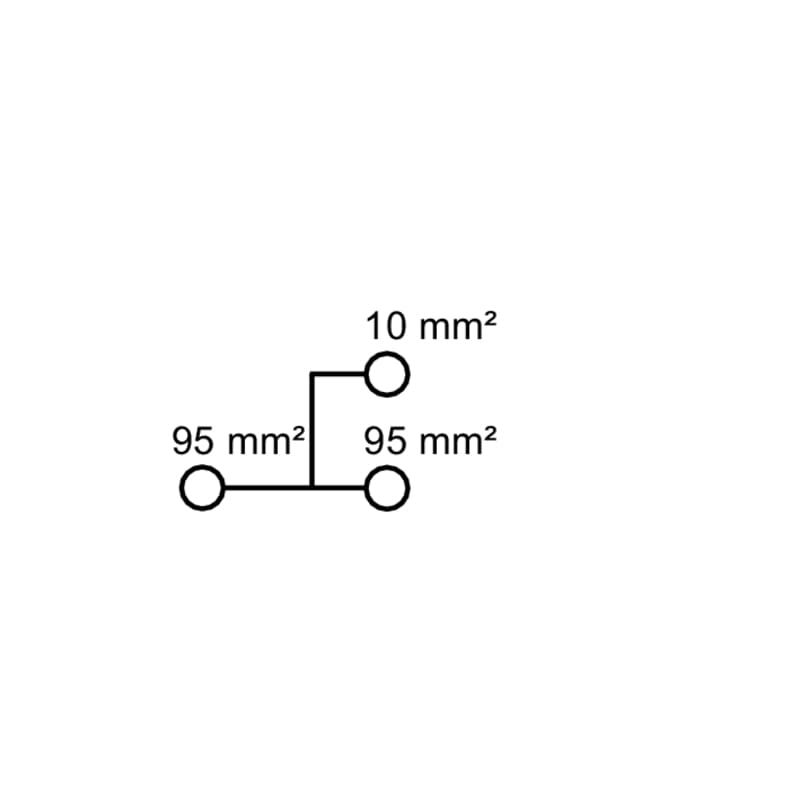 Проходная клемма WPD 131 1X95/1X95 BK 2502690000