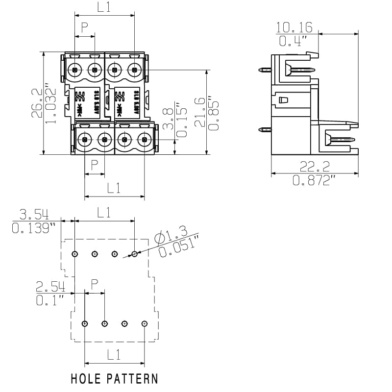 Штекерный соединитель печат SLD 5.08V/36/180B 3.2SN OR BX 1726900000