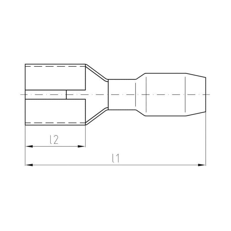 Lug, conductor sleeve, conn VFSKHI/0,5-1,0/488 1491670000