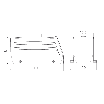 Корпус HDC 24B TOBU 1M40G 1902980000