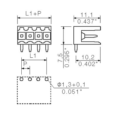 Штекерный соединитель печат SL 3.50/24/90 3.2SN OR BX 1619060000
