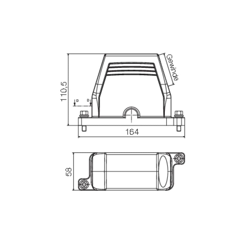 Профильное уплотнение HDC IP68 16B TSS 1PG29 1082840000