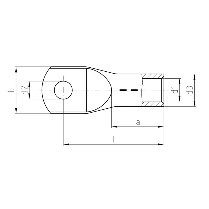 Tube cable shoe for CU con. KP-M10/-300 1498440000