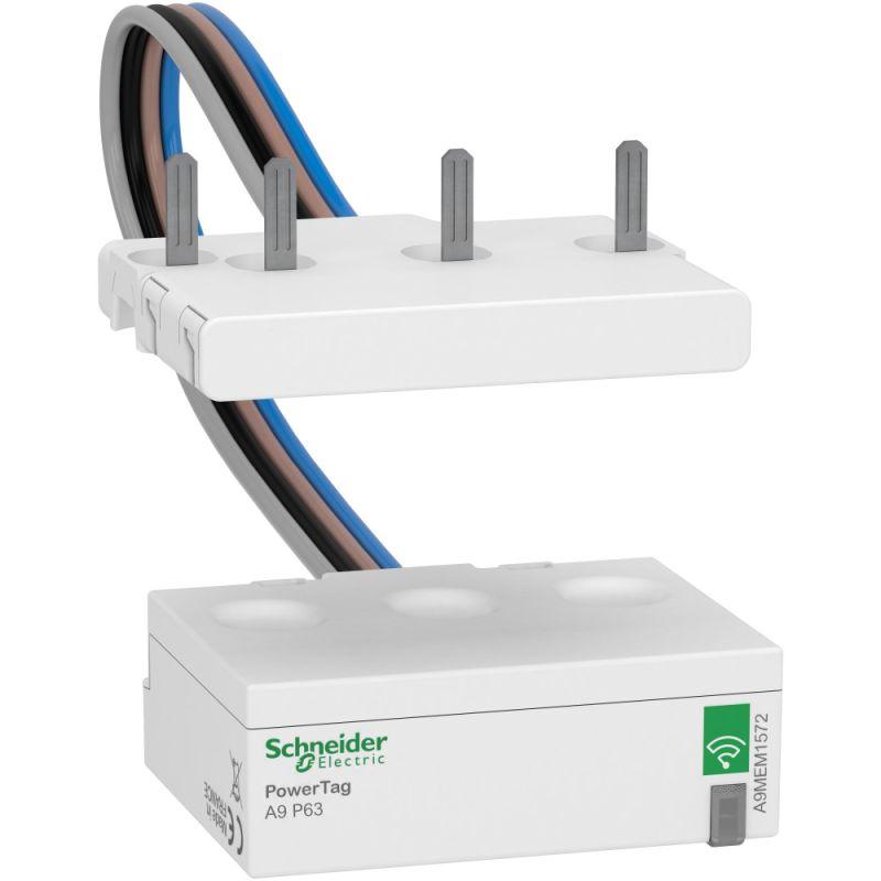 Датчик беспроводной ACTI9 POWERTAG 63А DPN 3P+N / 4P ниже аппарата =S= SchE A9MEM1572