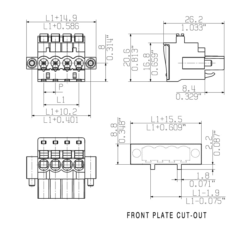 Штекерный соединитель печат BLF 5.08HC/14/270F SN OR BX 1983010000