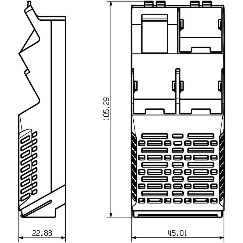 Корпуса для электроники CH20M45 S RPSC/2PSC BK 2010 1500040000
