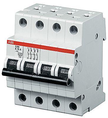 Выключатель автоматический модульный 4п Z 10А 25кА S204P Z10 ABB 2CDS284001R0428