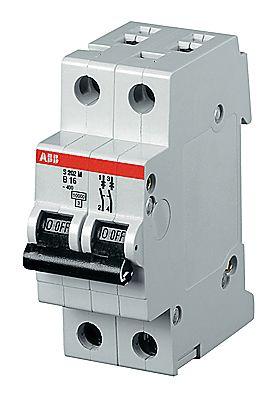 Выключатель автоматический модульный 2п K 63А 25кА S202P K63 ABB 2CDS282001R0607