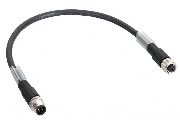 Шина ТМ7 прямой M12-B 4pin Male-Female (дл.15м) SchE TCSXCN1M1F15E
