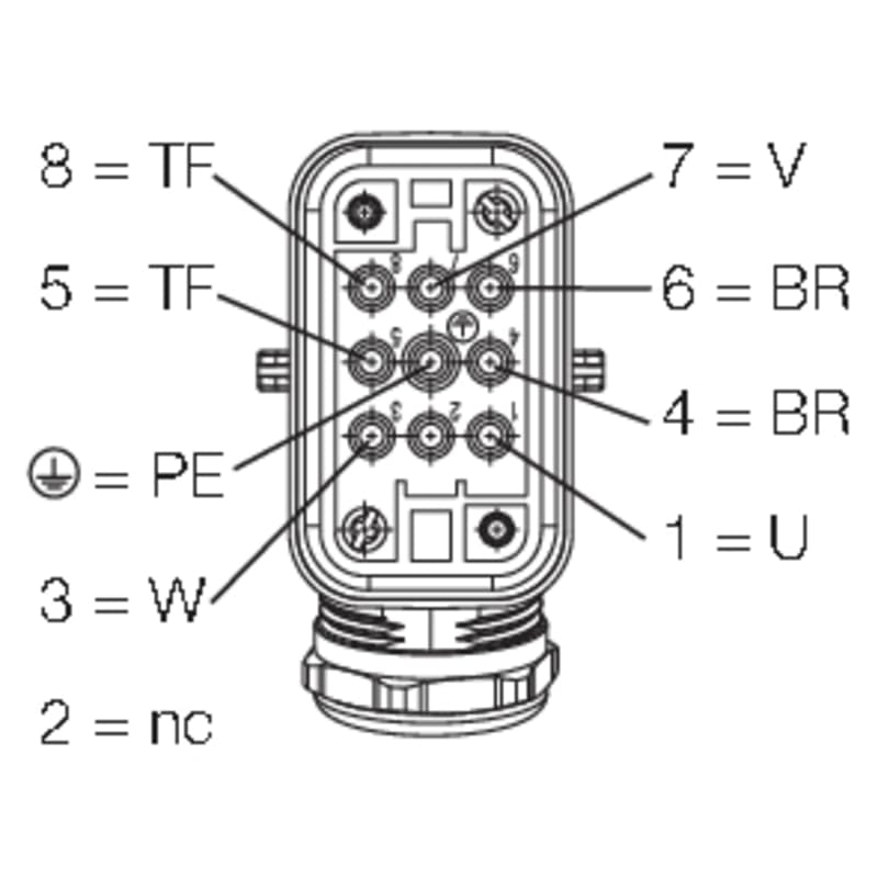 Ready-made power line FPL 8G1.5/Q8KW/5 8000005237