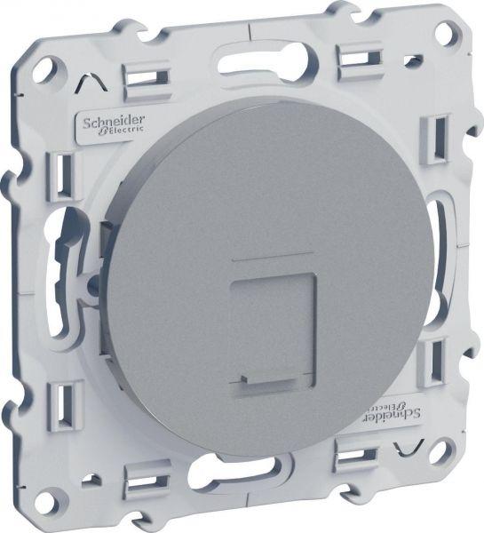 Механизм розетки комп. 1-м Odace RJ45 алюм. SchE S53R471