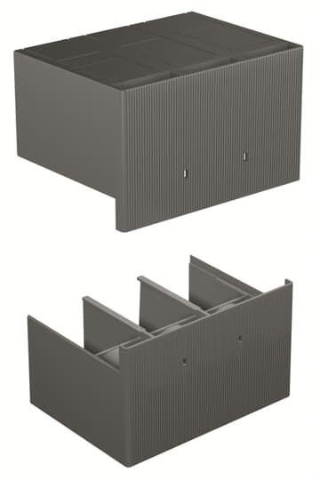 Крышка изол. высокая для силовых выводов HTC T3 4p TERMINAL COVERS HIGH (уп.2шт) ABB 1SDA051420R1