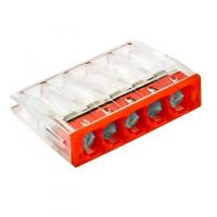 Клемма СМК 2273-245 (с пастой) 5 отверстий 0.5-2.5кв.мм (уп.4шт) PROxima EKF plc-smk-2273-245r