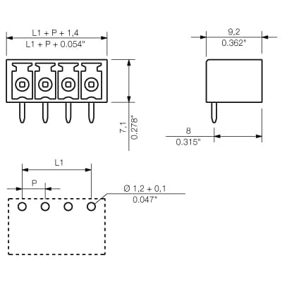 Штекерный соединитель печат SC 3.81/07/90G 3.2SN OR BX 1942120000