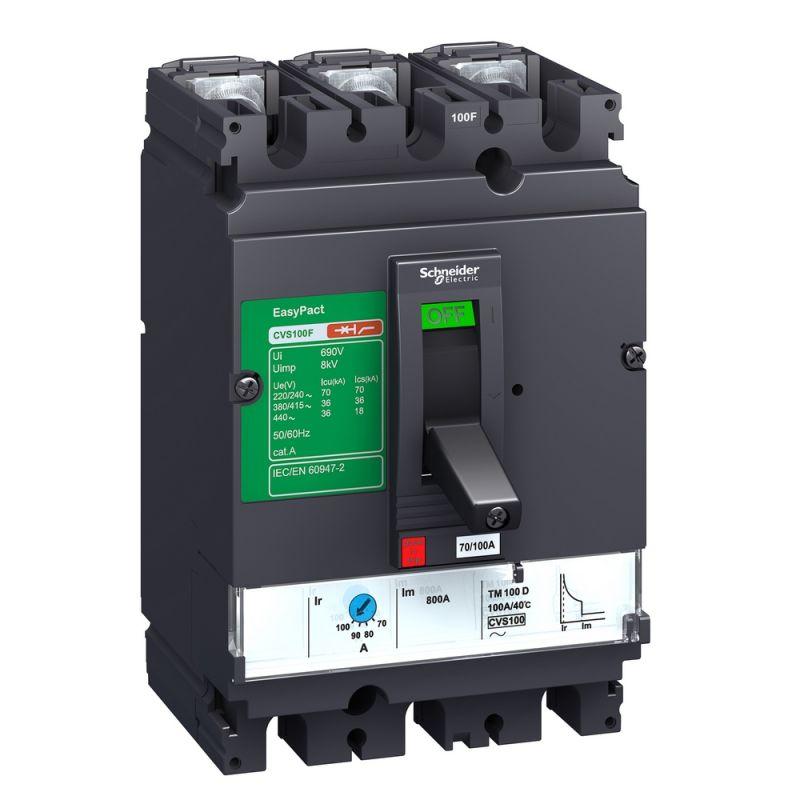 Выключатель авт. 3п EasyPact CVS 100B 25кА MA25 SchE LV510433