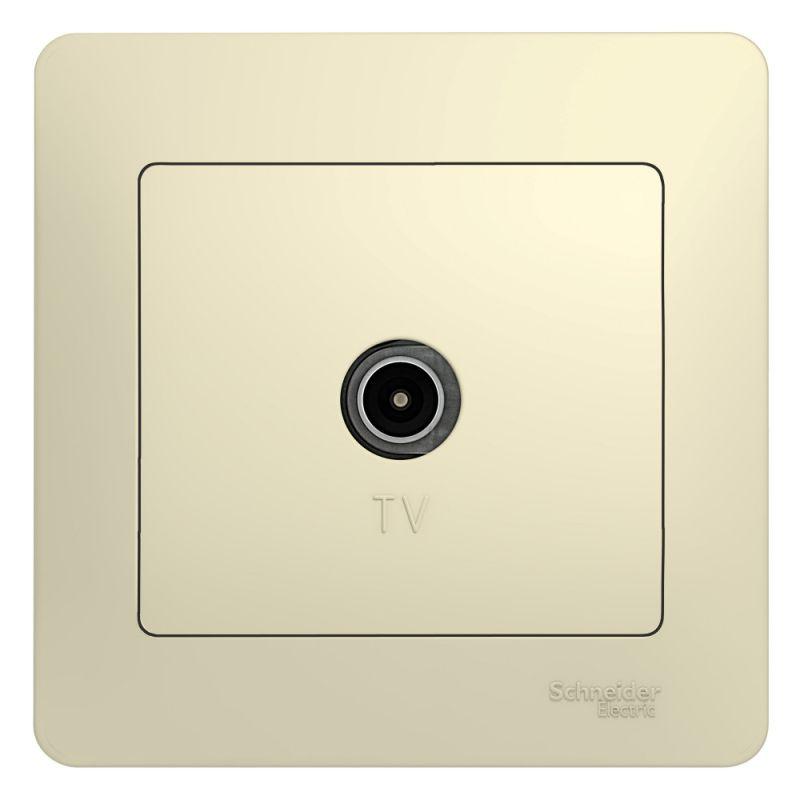 Коннектор TV антенны Glossa в сборе беж. SchE GSL000296