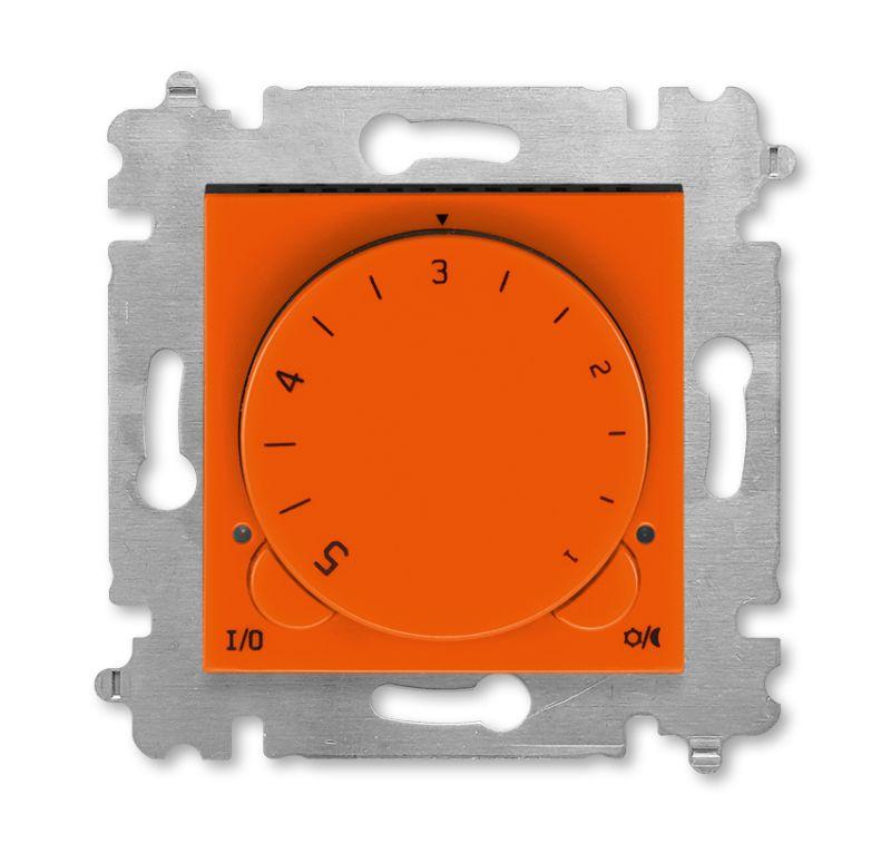 Терморегулятор Levit с поворотной ручкой 16А оранж./дым. черн. ABB 2CHH920003A6066
