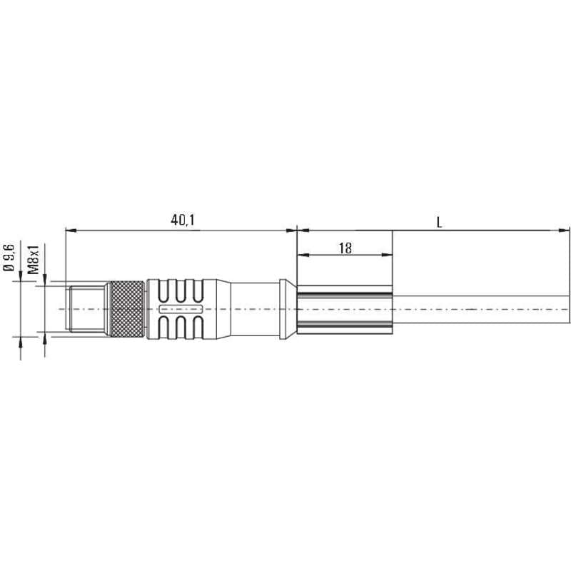 Круглые соед. разъемы|Прово SAIL-M8GM8SG-4S5.0UIE 1160930500