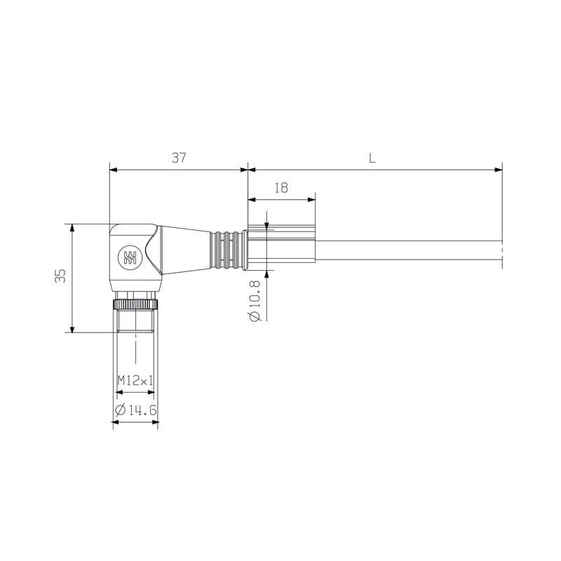 Круглые соед. разъемы|Прово SAIL-M12W-3-3.0T 1021760300