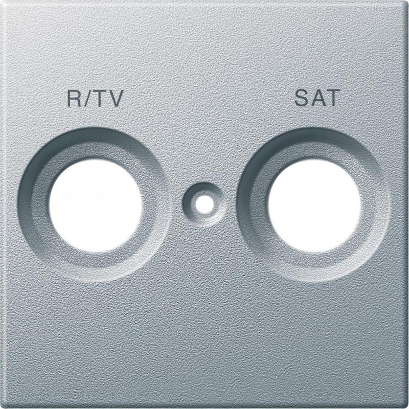 Плата Merten центральная с маркир. R/TV И SAT алюм. SchE MTN299260