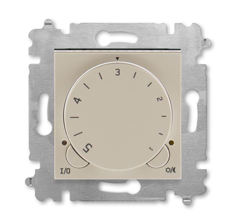 Терморегулятор Levit с поворотной ручкой 16А кофе макиато/бел. ABB 2CHH920003A6018