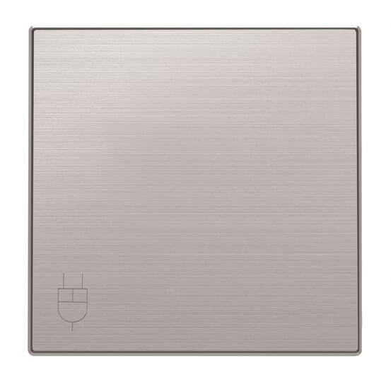 Накладка розетки с крыш. SKY нерж.сталь ABB 2CLA858810A1401