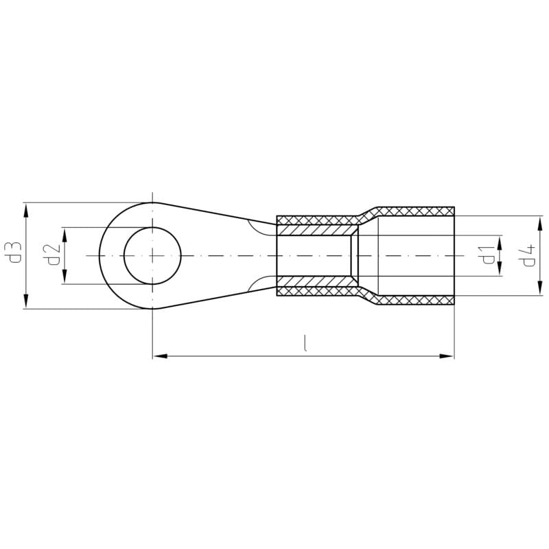 Lug, conductor sleeve, conn KQI-M5/S/-1 1492210000