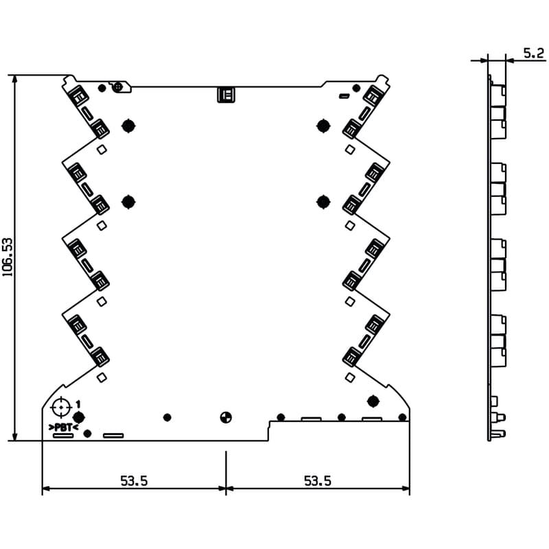 Корпуса для электроники CH20M6 BC 4P-4P RD 1906 2435430000