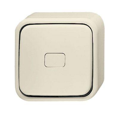 Переключатель 1-кл. ОП Busch-Duro 2000 AP 10А IP44 с подсветкой крем./бел. ABB 2CKA001042A0662