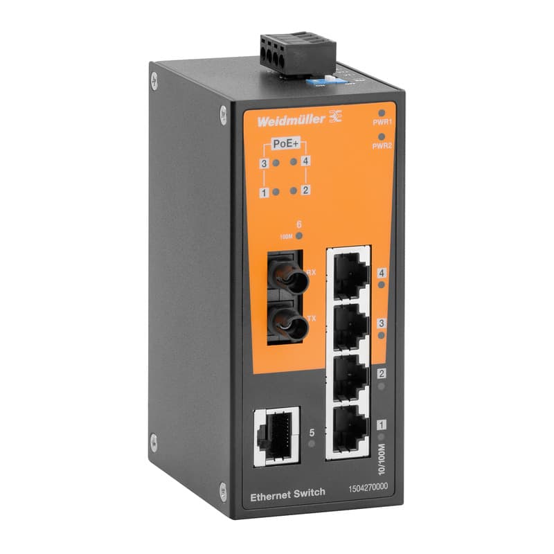 Сетевой коммутатор IE-SW-BL06T-1TX-4POE-1ST 1504290000