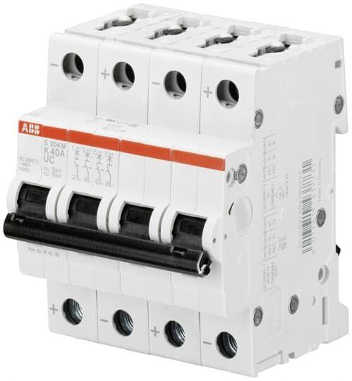 Выключатель автоматический модульный 4п K 0.75А 10кА S204M K0.75UC ABB 2CDS274061R0187